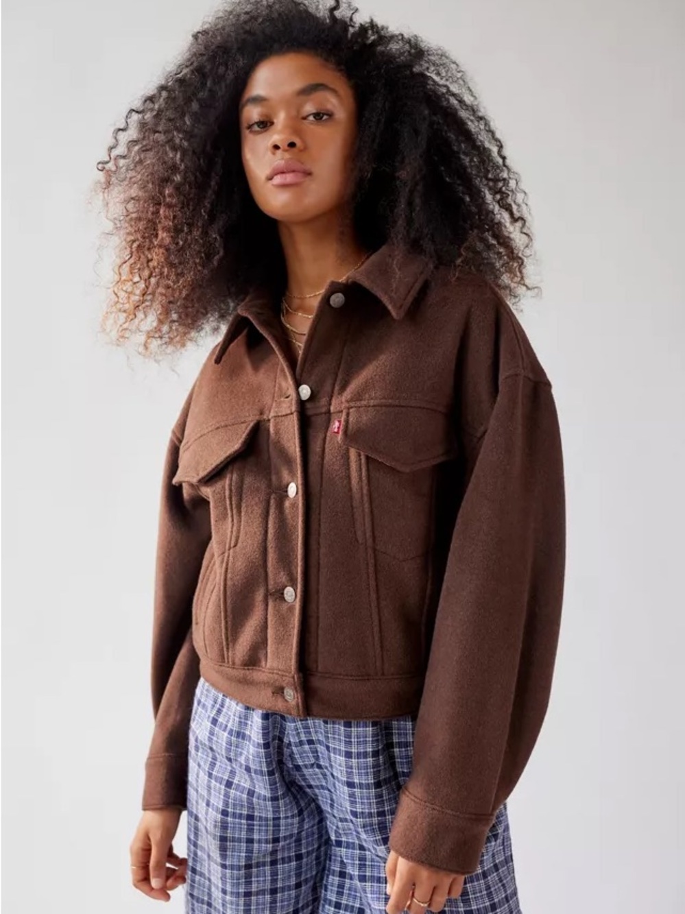 Levi's Brown Baby Bubble Wool Trucker Jacket